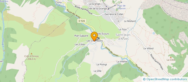 localisation de l'entreprise D.R.C.T.E. à SAINT-JEAN-D ARVES