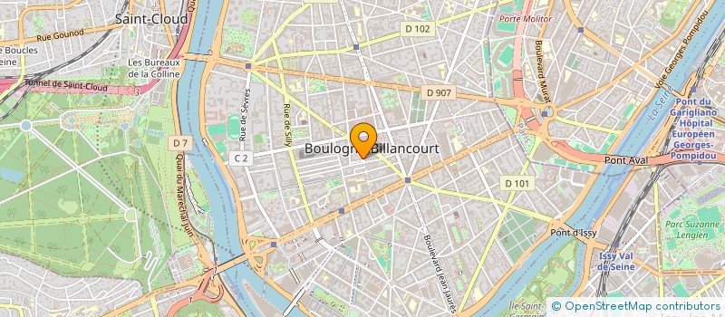 localisation de l'entreprise D.R. DECO à BOULOGNE-BILLANCOURT
