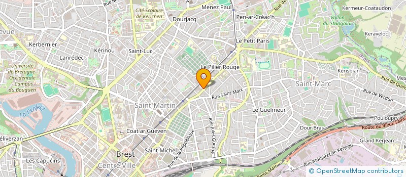 localisation de l'entreprise D.R.E.F.F à BREST