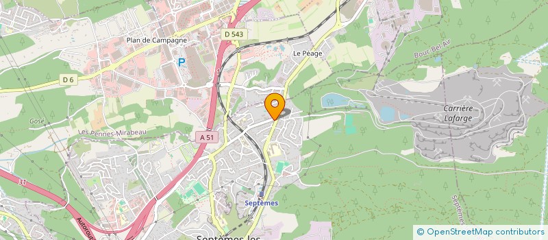 localisation de l'entreprise D.R.E.G. à SEPTEMES-LES-VALLONS