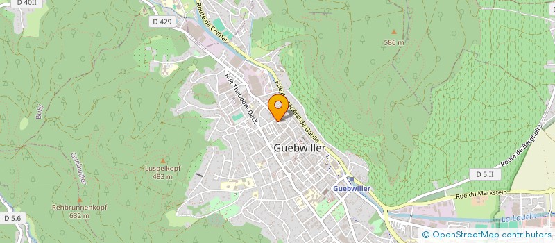 localisation de l'entreprise D'R ELSASSER GUEBWILLER  GUEBWILLER