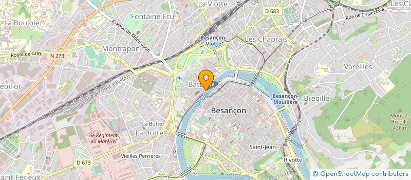 localisation de l'entreprise D.R.F.C. (DJERIDI RIAD FOND DE COMMERCE)  BESANCON