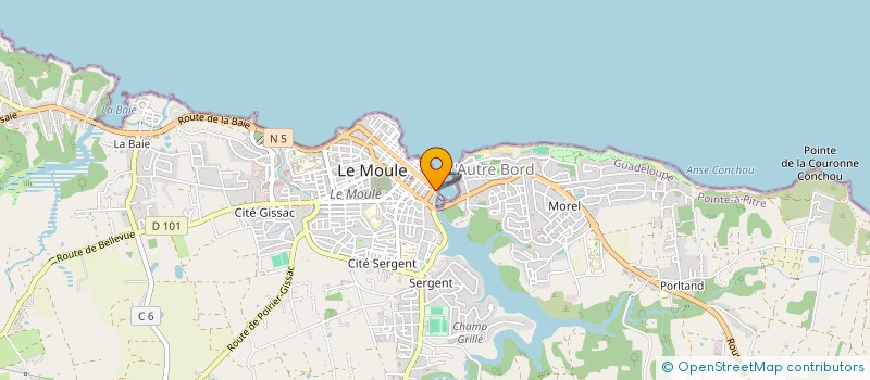 localisation de l'entreprise D & R INSOLENCE à LE MOULE