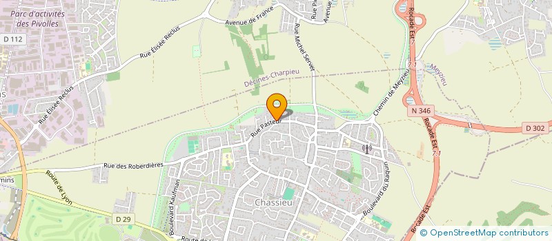 localisation de l'entreprise D.R.J.R.BARROT  CHASSIEU