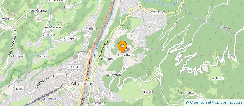 localisation de l'entreprise D&R KOOL  ALBERTVILLE