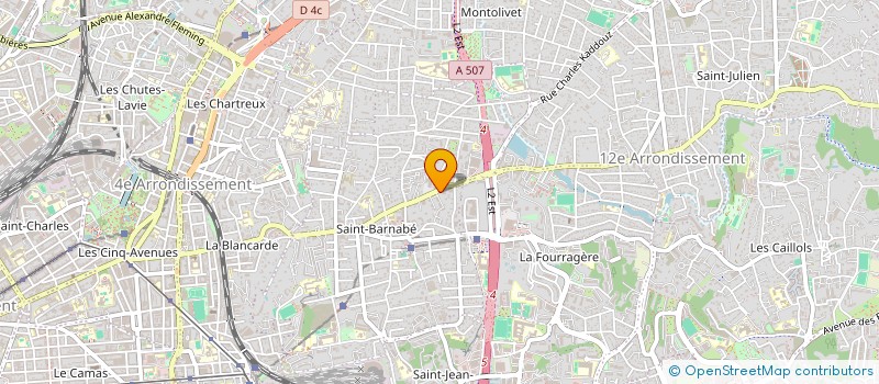 localisation de l'entreprise D R M à MARSEILLE