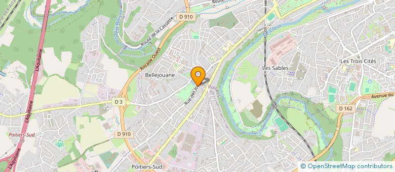 localisation de l'entreprise D.R.M. à POITIERS