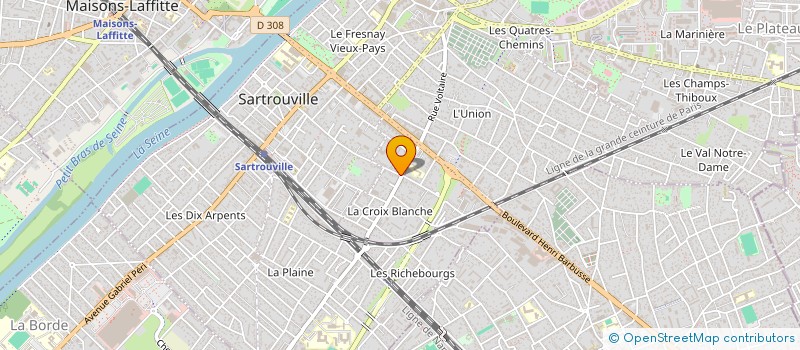 localisation de l'entreprise D.R.M. CONFORT à SARTROUVILLE