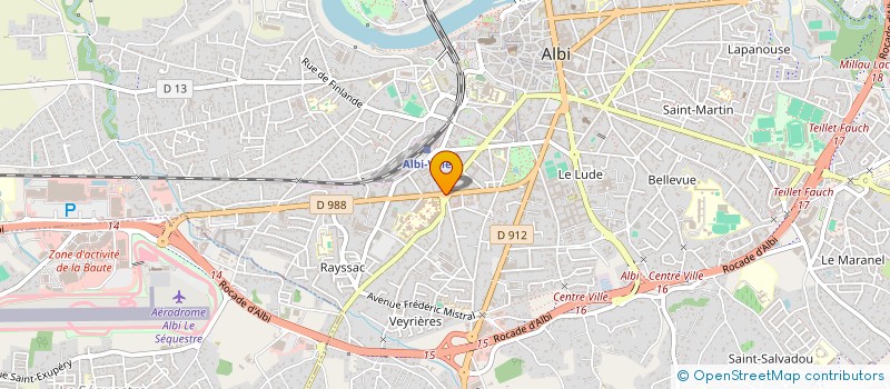 localisation de l'entreprise D.R.O.I.T - DETENTE REPOSE ORGANISATION INTELLIGENTE DU TRAVAIL à ALBI