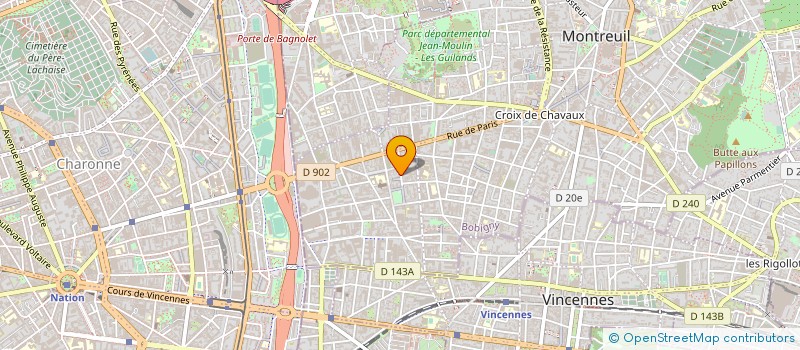 localisation de l'entreprise D.R.O.P à MONTREUIL