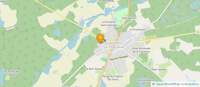 localisation de l'entreprise D.R PAYSAGE  CHAUMONT SUR THARONNE