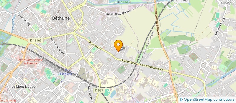 localisation de l'entreprise D R RENOVATION  BETHUNE