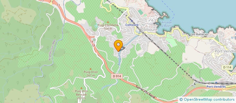 localisation de l'entreprise D.R.S - DIRECT ROUSSILLON SERVICES à COLLIOURE