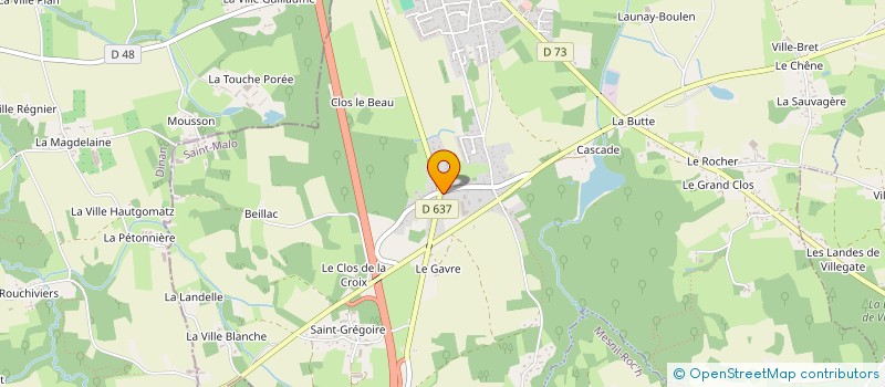 localisation de l'entreprise D.R.S.L.  MINIAC-MORVAN