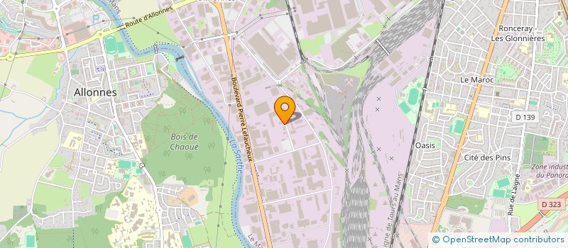 localisation de l'entreprise D.R.SERVICE  LE MANS