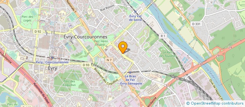 localisation de l'entreprise D R T à EVRY-COURCOURONNES