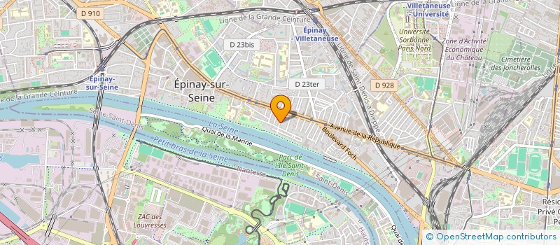 localisation de l'entreprise D R TRANSPORTS à EPINAY-SUR-SEINE