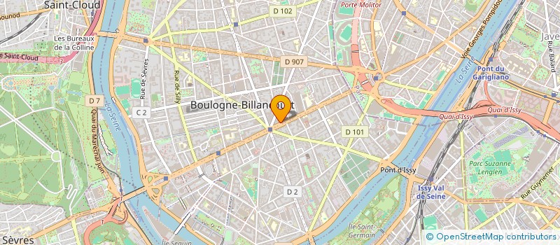 localisation de l'entreprise D-RATING à BOULOGNE-BILLANCOURT