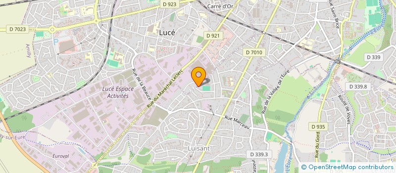 localisation de l'entreprise D-RESSOURCES à LUISANT