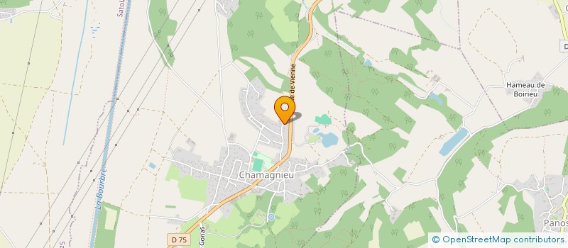 localisation de l'entreprise D.REVES EN COULEURS  CHAMAGNIEU