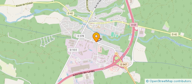 localisation de l'entreprise D RH CONSEILS  CASTETS