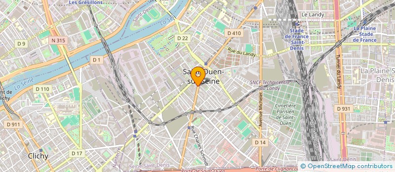 localisation de l'entreprise D-RIDE à SAINT-OUEN-SUR-SEINE