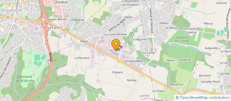 localisation de l'entreprise D. RIGAUDIE ENTRETIEN à TRESSES