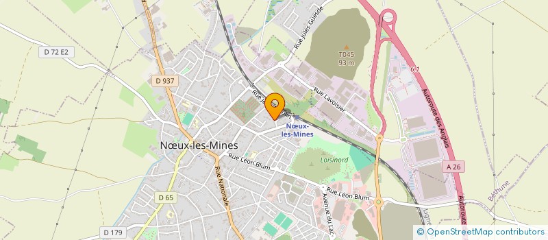 localisation de l'entreprise D&RIMMO  NOEUX LES MINES