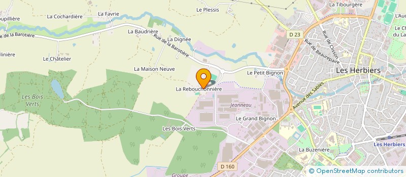 localisation de l'entreprise D-ROULE  LES HERBIERS