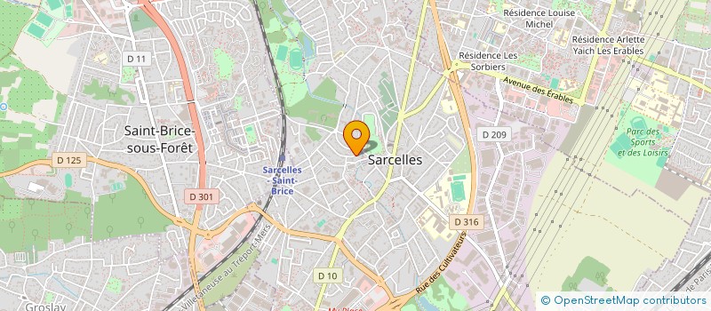 localisation de l'entreprise D & S à SARCELLES