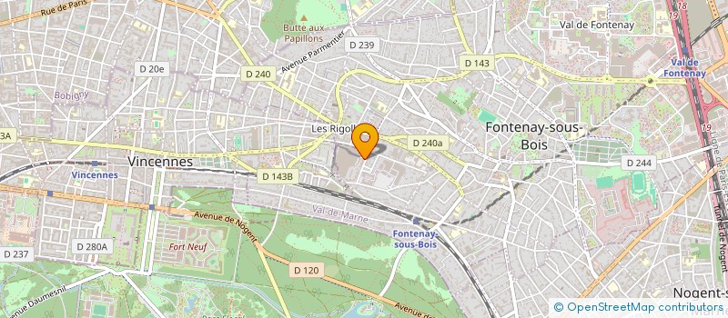 localisation de l'entreprise D&S à FONTENAY-SOUS-BOIS