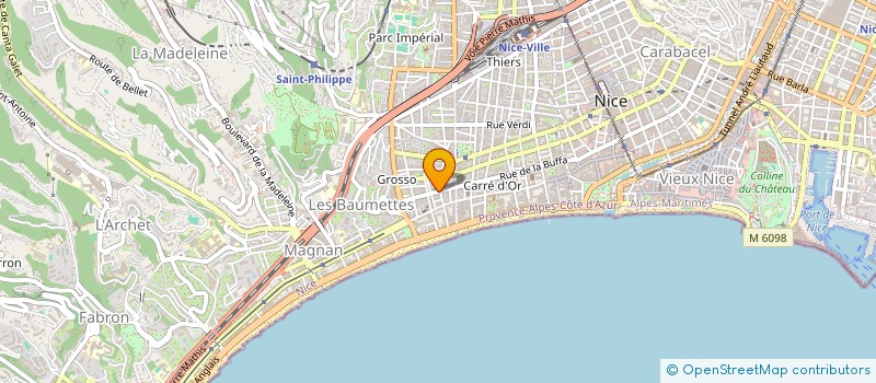 localisation de l'entreprise D&S à NICE