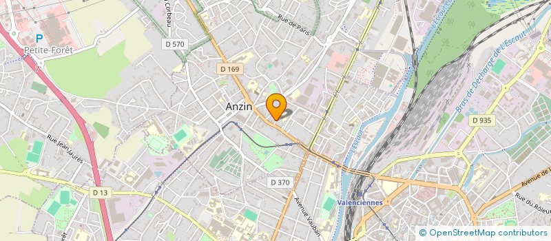 localisation de l'entreprise D.S.A  ANZIN