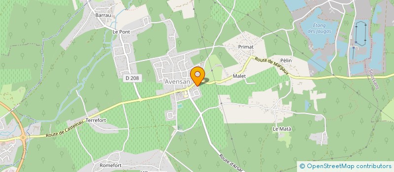 localisation de l'entreprise D.S.A  AVENSAN