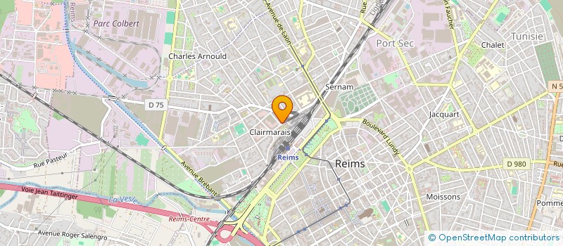 localisation de l'entreprise D.S.A. INFORMATIQUE à REIMS