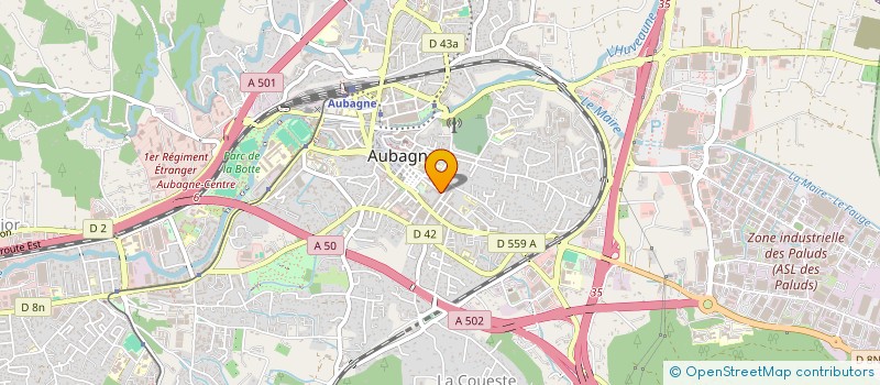 localisation de l'entreprise D.S.A.P. 13  AUBAGNE