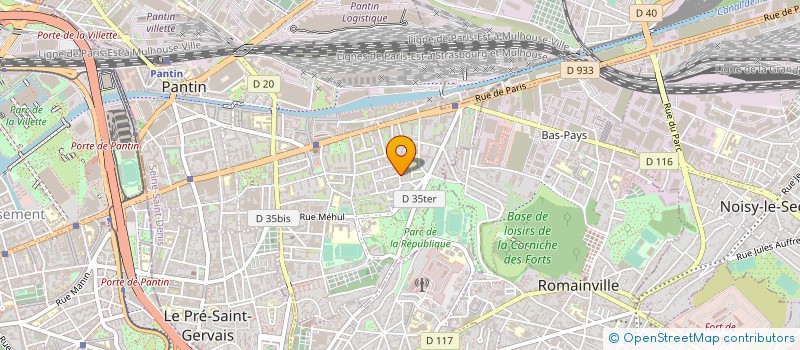 localisation de l'entreprise D S AMENAGEMENTS à PANTIN