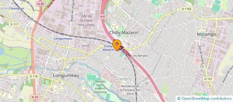 localisation de l'entreprise D.S ASCENSEUR à CHILLY-MAZARIN