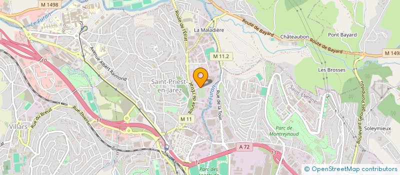 localisation de l'entreprise D.S. AUTO  SAINT-PRIEST-EN-JAREZ