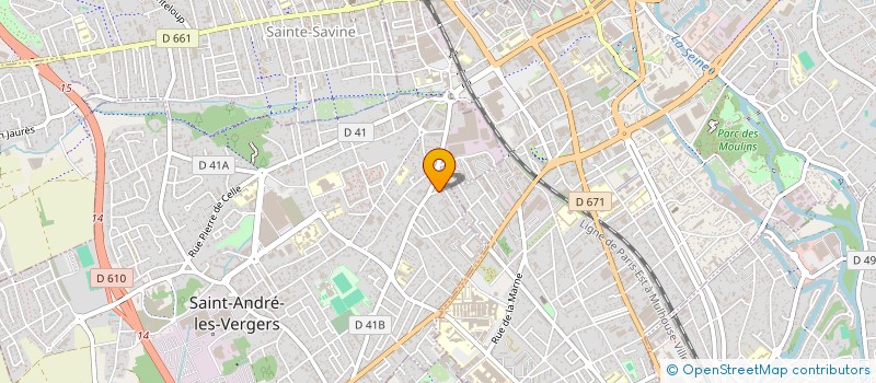 localisation de l'entreprise D.S AUTO SERVICES à LA RIVIERE-DE-CORPS