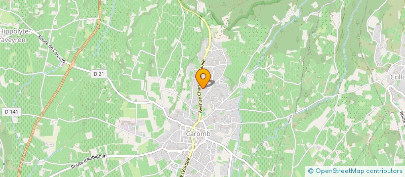 localisation de l'entreprise D.S.B  CAROMB