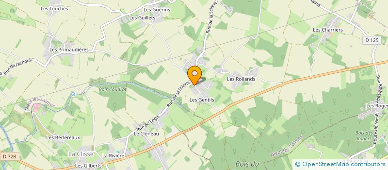 localisation de l'entreprise D.S.B  NIEUL-LES-SAINTES