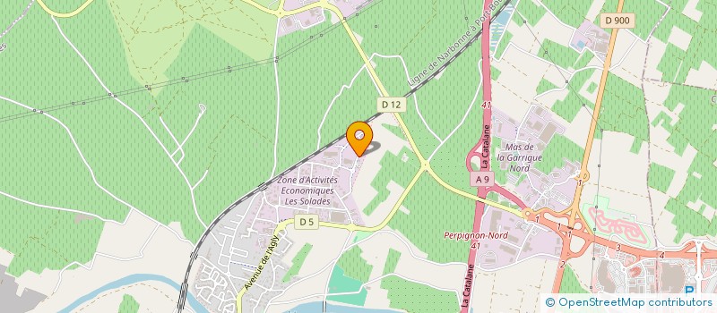 localisation de l'entreprise D.S.C  RIVESALTES