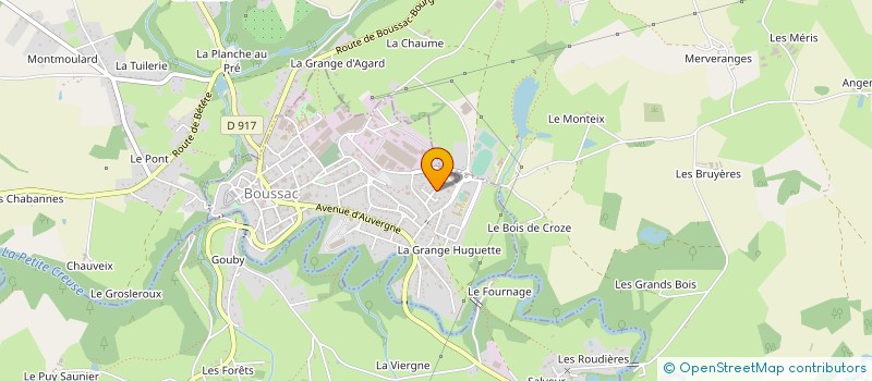 localisation de l'entreprise D.S.C.S. SARL à BOUSSAC