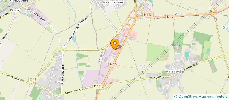 localisation de l'entreprise D S C T AUTOMOBILE  AVRAINVILLE