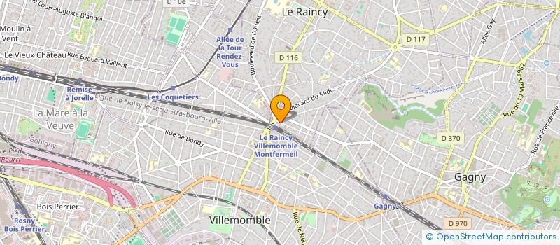 localisation de l'entreprise D&S COURTAGE à LE RAINCY