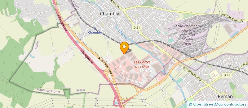 localisation de l'entreprise D S CREACHAMB  CHAMBLY