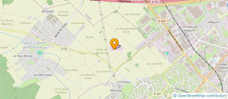 localisation de l'entreprise D.S.D.A  SAINT-SULPICE-DE-POMMERAY