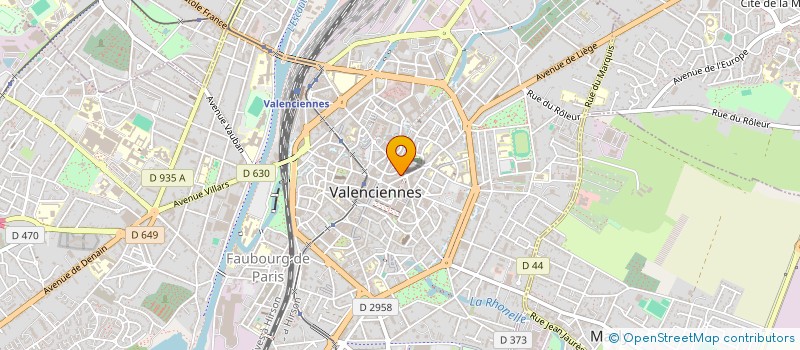 localisation de l'entreprise D.S.DECO à VALENCIENNES
