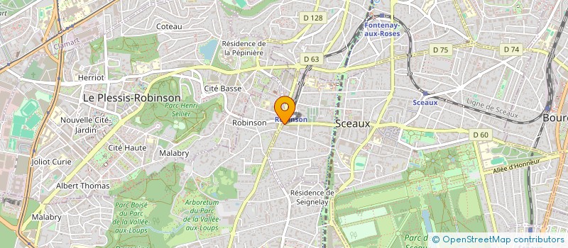 localisation de l'entreprise D.S DIFFUSION à SCEAUX